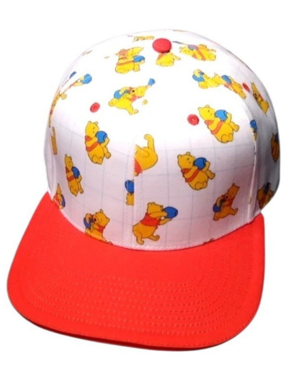 Disney Winnie the Pooh White & Red Snapback Hat